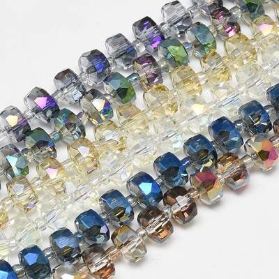 Electroplate Glass Beads Strands