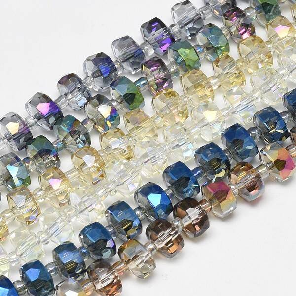 Electroplate Glass Beads Strands