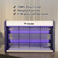 Wall Bug Zapper Killer Lamp 3200V USB Powered Mosquito Killer Lamp Indoor＆Outdoor Mosquito Trap with Removable Collection,S...