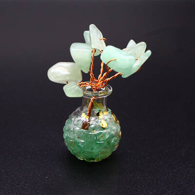 Natural Green Aventurine Chips Tree Decorations
