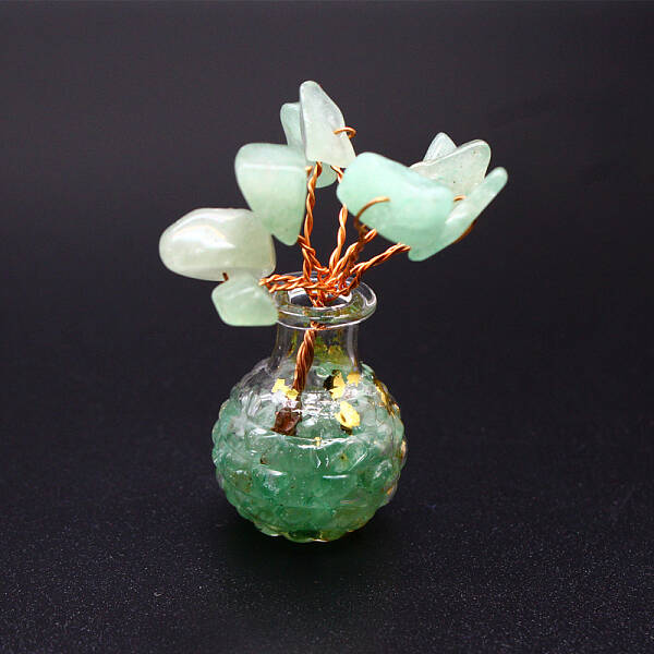 Natural Green Aventurine Chips Tree Decorations
