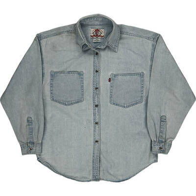 Levis Denim Shirt - Medium - Blue Cotton