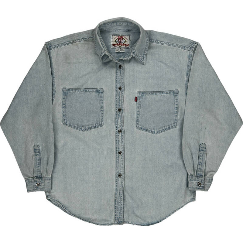 Levis Denim Shirt - Medium - Blue Cotton