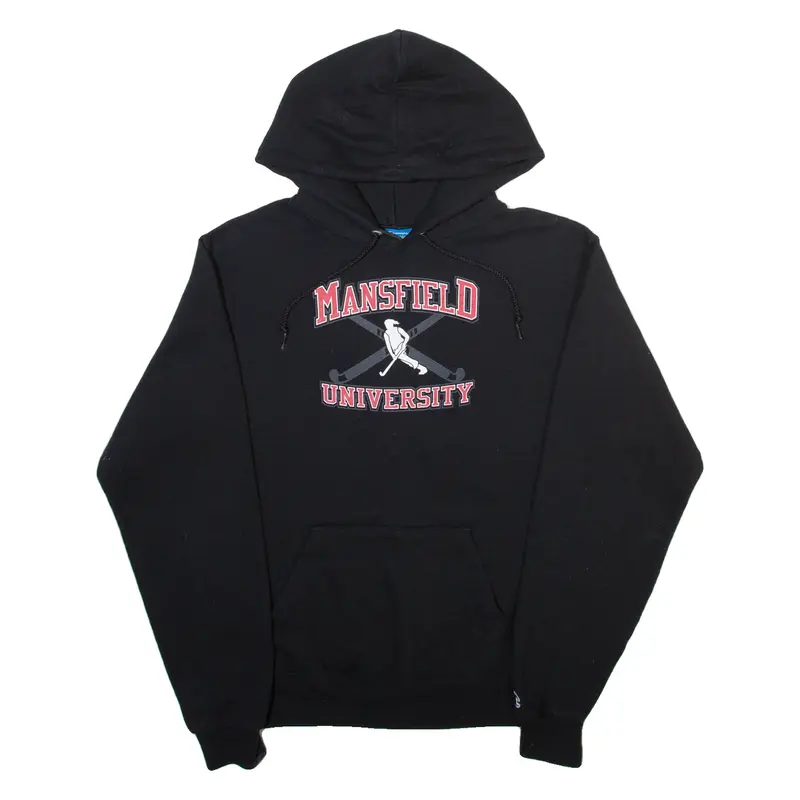 CHAMPION Mansfield University Mens Black Hoodie S