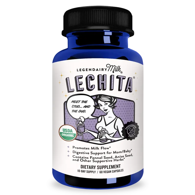 Lechita - Legendairy Milk - Milk Supply - Lactation Supplement - Certified Organic Herbs - Vegan, Kosher, Halal Certified