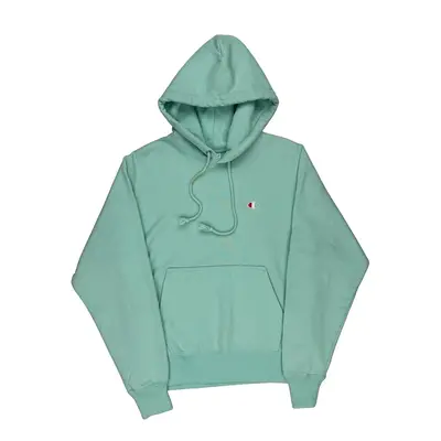 Reverse Weave Champion Hoodie - Small Blue Cotton
