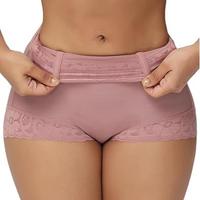 Women's Plain Contrast Lace High Waist Shapewear Panty, High Stretch Tummy Control Butt Fit Lifting Shaper, Women's Shapewear...