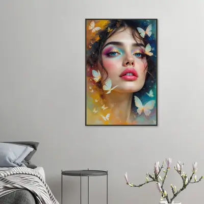 Butterfly Dreams - A Portrait of Whimsy and Color
