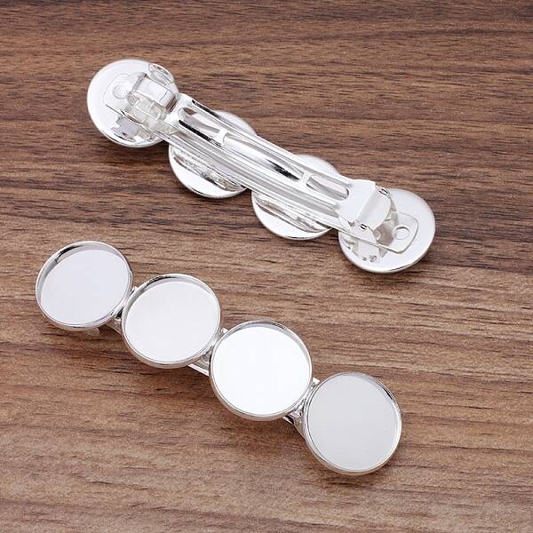 Iron Hair Barrette Findings