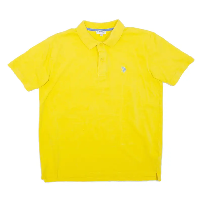 U.S. POLO ASSN Mens Polo Shirt Yellow L