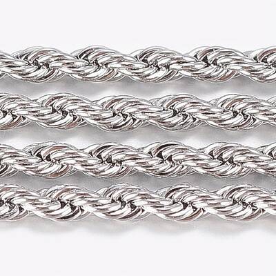 Tarnish Resistant 304 Stainless Steel Rope Chains