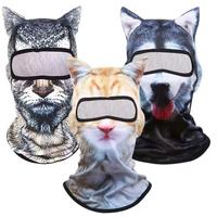 3D Cat Ski Balaclava Sheisty Face Mask with Ears for Music Festivals Raves Ski Halloween Party Outdoor Activities