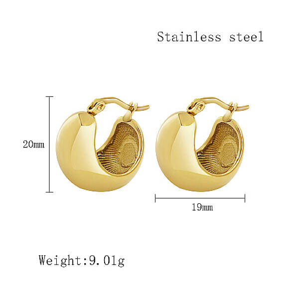 Stainless Steel Hoop Earrings for Women