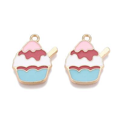 Rack Plating Alloy Enamel Pendants