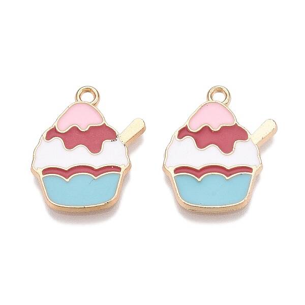 Rack Plating Alloy Enamel Pendants