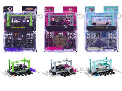 Model Kit 3 piece Car Set Release 77 Limited Edition to 9600 pieces Worldwide 1/64 Diecast Model Cars by M2 Machines