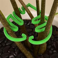Turtle Shaped Bamboo Plant Stand, 2 Counts Green Plant Gardening Tools, Keep Plants Growing Vertically, Suitable for Indoor a...
