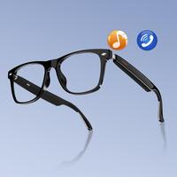 Smart Glasses, Wireless Headphone Transparent Lens Glasses for Listening To Music & Calling, Creative Smart Sports Sunglasses...