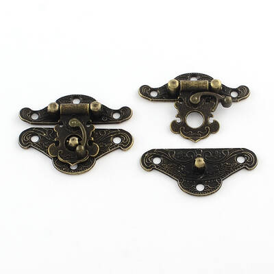 Wooden Box Lock Catch Clasps