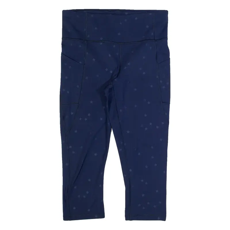 GAP Star Design 3/4 Length Womens Leggings Blue Skinny M W28 L20