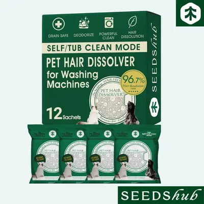 Seedshub Pet Hair Dissolver- Hair/ Pet Hair Remover,for Washing Machines, Pet Hair Removal, for dog and cat, Pet Owner Essent...