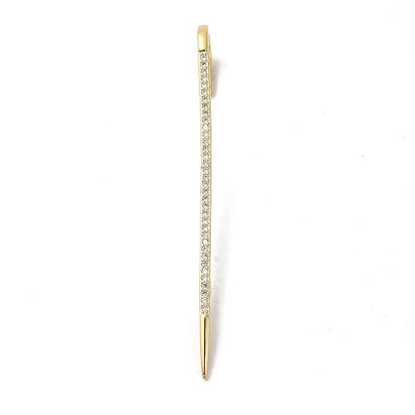 Brass Micro Pave Clear Cubic Zirconia Ear Wrap Crawler Hook Earrings for Women
