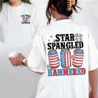 Star Spangled Hammered 4th Of July Shirt, Patriotic America Shirt, Fourth Of July Shirt, Independence Day Shirt, Red White An...