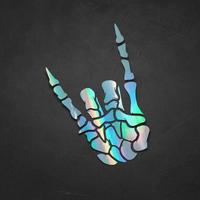 Rock On Skeleton Hand decal - waterproof