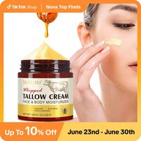 Meifenla Whipped Beef Tallow & Manuka Honey Nourishing Face Cream,Hydrate for Sensitive Skin,Moisture Body Lotion & Lip Balm ...