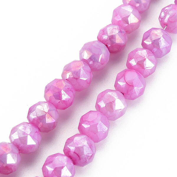 Electroplate Glass Beads Strands