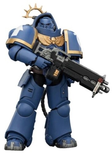 Warhammer 40K: Space Marine - Ultramarines: Heavy Intercessor with Heavy Bolt Rifle & Bolt Pistol Game Edition 1/18 Action Fi...