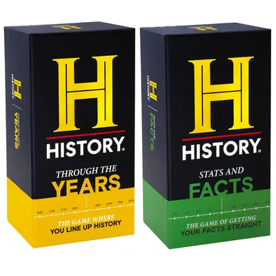 HISTORY Channel NEW Games Bundle - Through The Years and Stats & Facts - General Knowledge Super Trivia Chronology Timeline C...