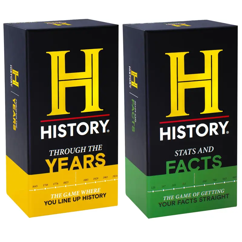 HISTORY Channel NEW Games Bundle - Through The Years and Stats & Facts - General Knowledge Super Trivia Chronology Timeline C...