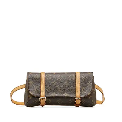 Pre-owned Louis Vuitton Canvas Crossbody Bags Monogram Pochette Marelle PM