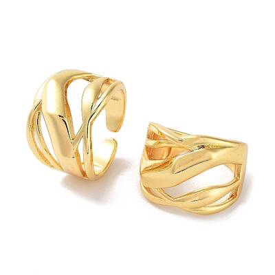 Brass Open Cuff Rings for Women