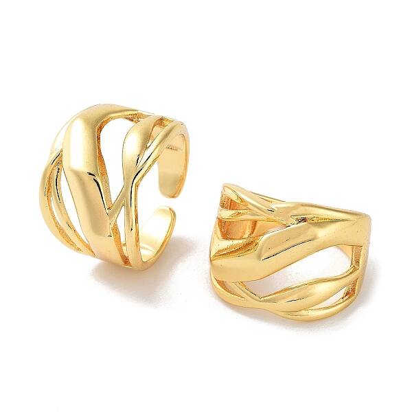 Brass Open Cuff Rings for Women