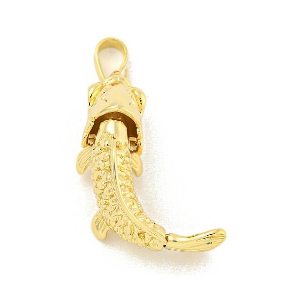 Rack Plating Fish Brass Pendants