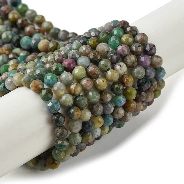 Natural Red Corundum/Ruby and Sapphire Beads Strands