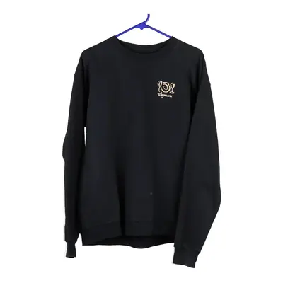 Hanes Sweatshirt - Small Black Cotton Blend