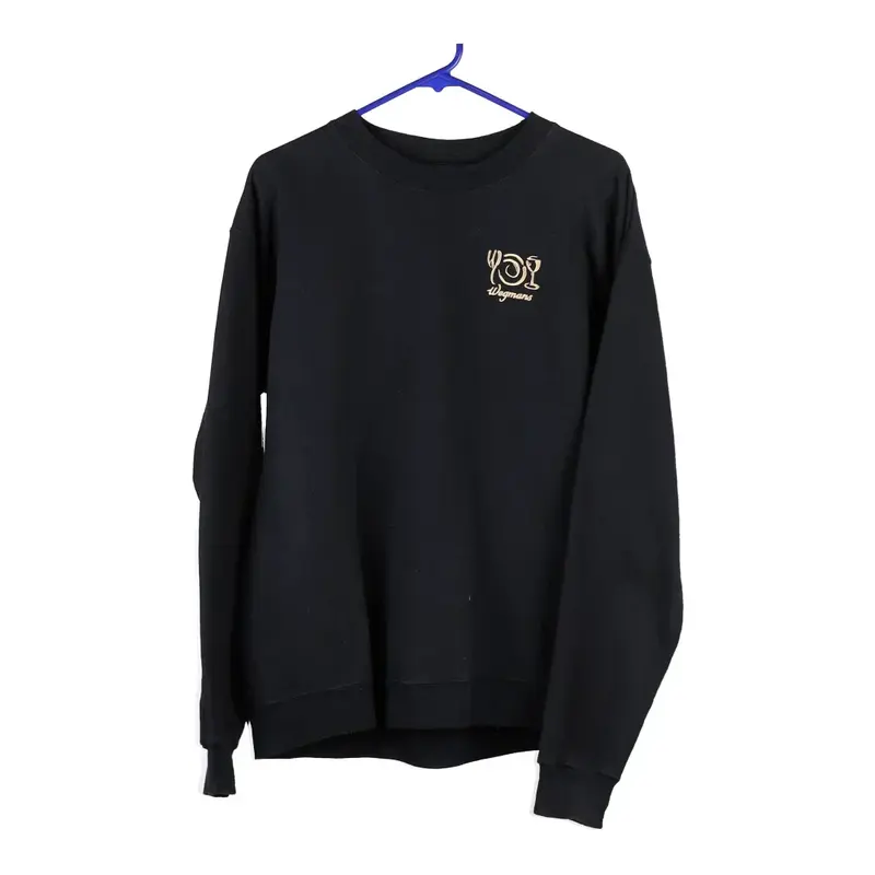 Hanes Sweatshirt - Small Black Cotton Blend