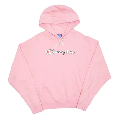 CHAMPION Womens Pink Hoodie XL