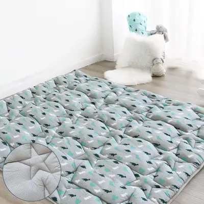 Soft Padded Play Mat Playpen Mat - Thicker Non-slip Large Kids Gifts Floor Crawling Tummy Time Foldable Portable Lightweight ...