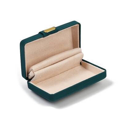 Rectangle PU Leather Jewelry Ring Storage Boxes