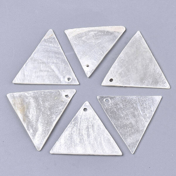 Natural Capiz Shell Pendants