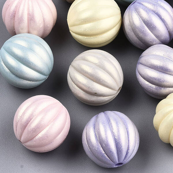 Spray Painted Acrylic Beads