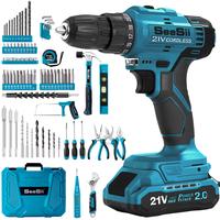 Seesii 230-Piece 21V Cordless Drill & Tool Set, Rechargeable, Lightweight & Portable, Multi Functional Electric Drill Tool Se...