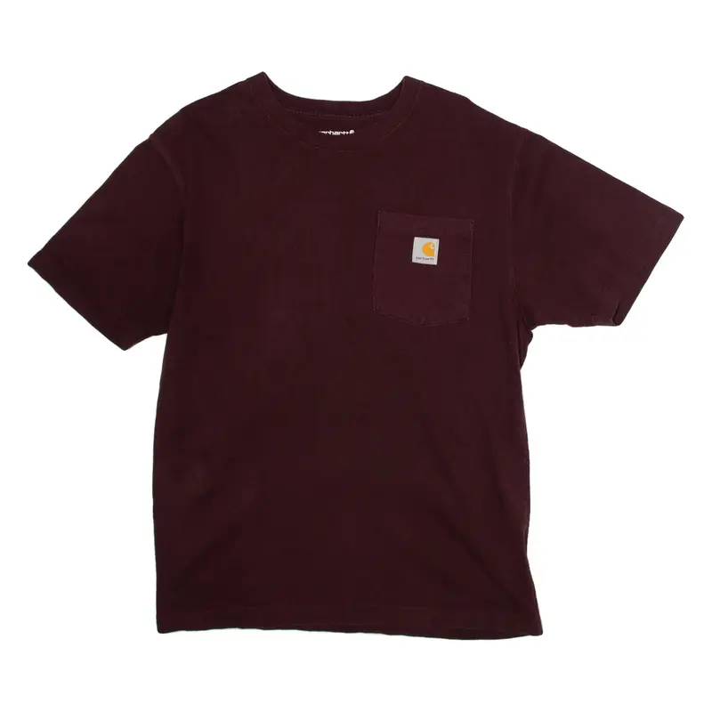 CARHARTT Loose Fit Mens T-Shirt Maroon S