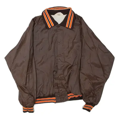 Mens Bomber Jacket Brown 4XL