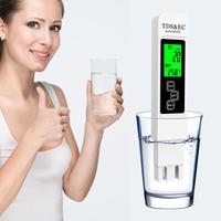3 in 1 Digital Water Quality Tester, Portable TDS & EC & Temp Meter with Backlit Screen & Portable Case, for Home Drinking Wa...