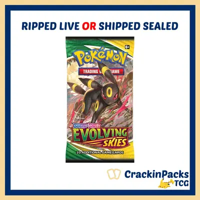 Evolving Skies Booster Pack (1) - RIP LIVE  **Bounty**